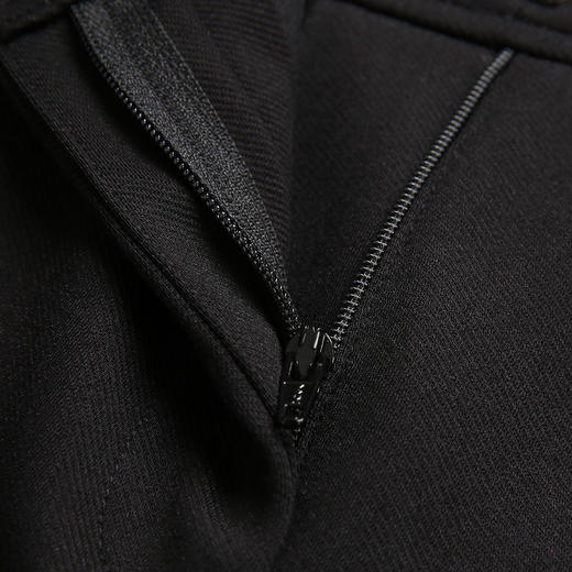 EITIE爱特爱冬季新款通勤显瘦百搭开叉中腰黑色小脚九分裤女6305014 商品图8