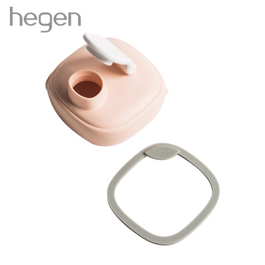 hegen宽口径多功能水杯盖 宝宝婴儿童通用美式纯色卡通有盖配件 商品图1