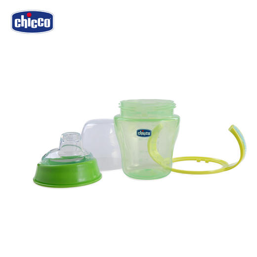 意大利chicco智高婴儿鸭嘴杯带手柄宝宝学饮杯儿童硅胶喝水杯防摔 商品图2