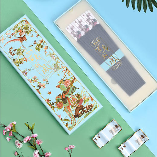 奥唯颐和园筷子家用 钛合金陶瓷防霉防滑耐高温套装百鸟朝凤 国潮礼品 商品图2