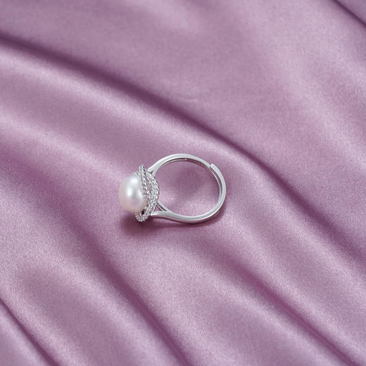 环环相扣-S925银珍珠戒指【RM0010-1-XF】2010 商品图2