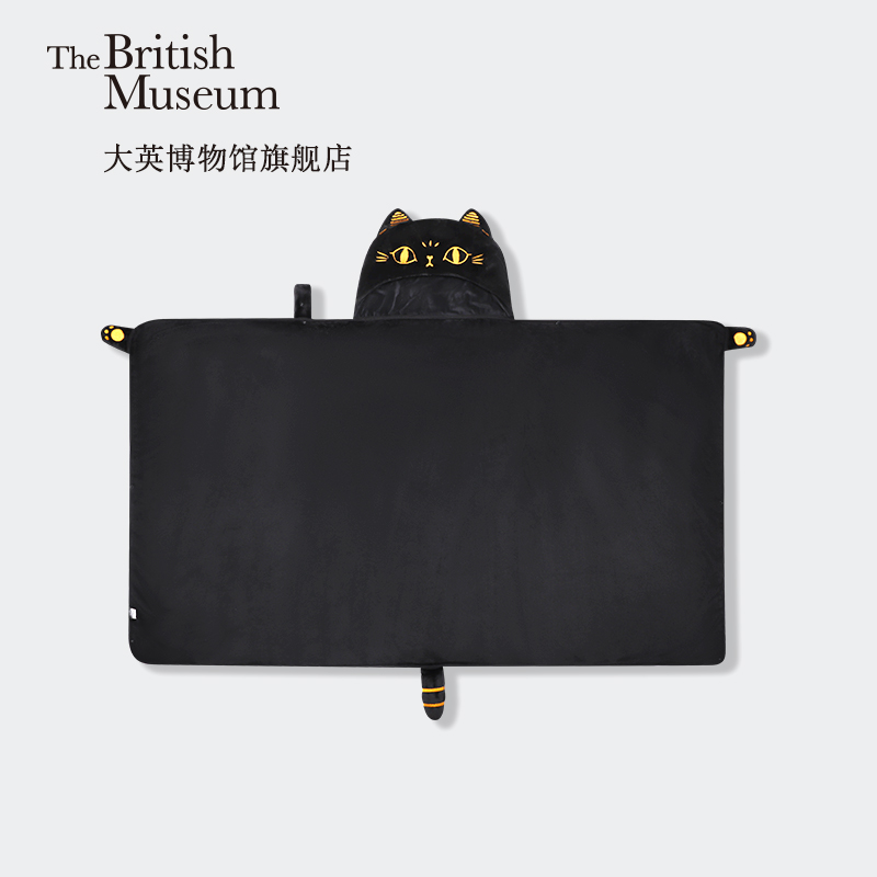 大英博物馆官方 盖亚·安德森猫披肩毛毯创意礼物午睡毯