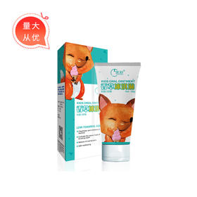 优牙合 儿童抑菌口腔膏（不含氟） 香草冰淇淋味  60g