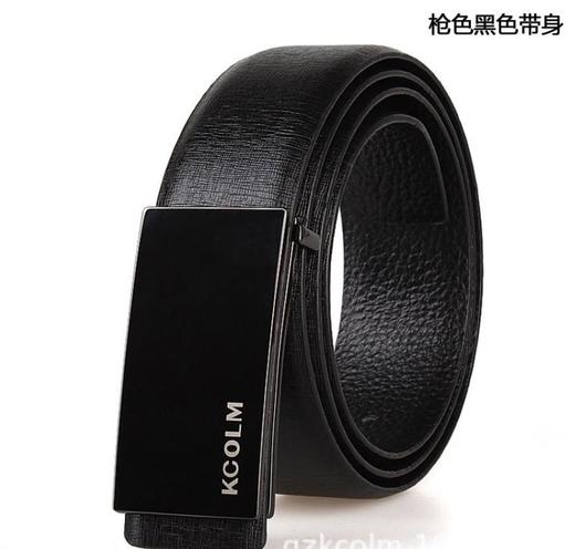 【服饰鞋包】男士平滑扣皮带  牛皮商务休闲潮腰带 商品图1