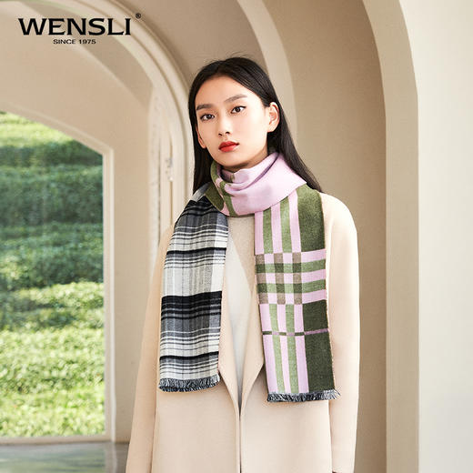 羊毛混纺围巾-格调 商品图3