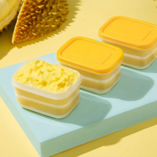 【榴芒一刻】超Mini榴莲千层盒子蛋糕 120g*3盒产地直发  商品图1