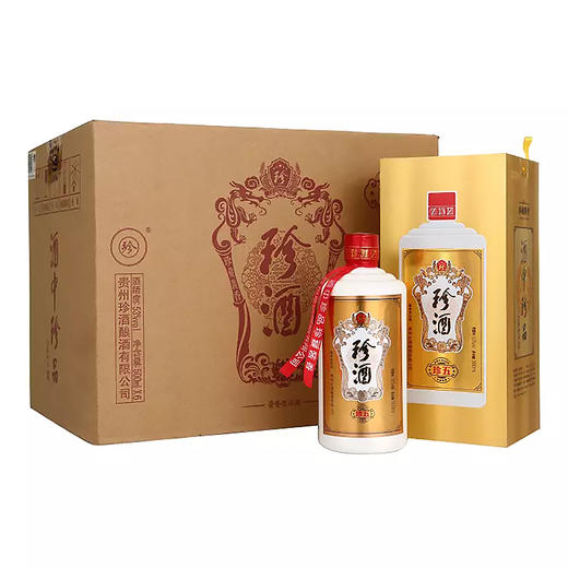 珍酒珍五 53度酱香型白酒批发 整箱500ml*6瓶包邮 商品图0