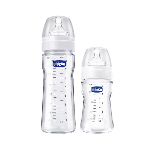 Chicco智高新生儿奶瓶玻璃宝宝婴儿防胀气高硼硅玻璃奶瓶大宝宝 商品图0