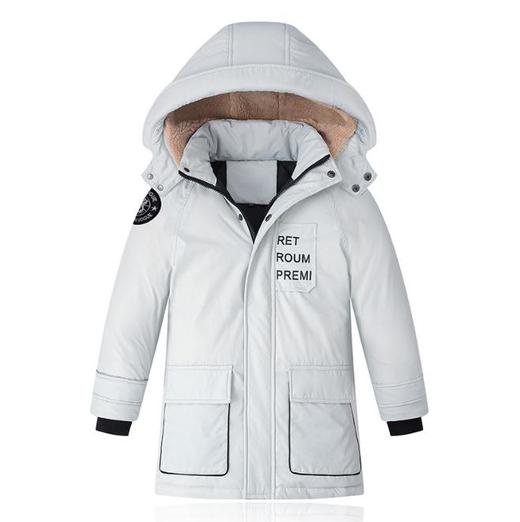 母婴用品-儿童羽绒服男童中长款韩版加厚中大童童装 商品图2