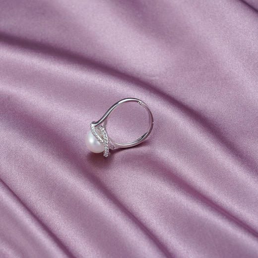 环环相扣-S925银珍珠戒指【RM0010-1-XF】2010 商品图7