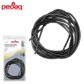 pedag德国进口打蜡圆形牛皮革鞋带休闲短靴子工装靴马丁靴男皮鞋鞋带