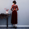 WXG19634新款2020秋季丝绒绣花旗袍 商品缩略图1