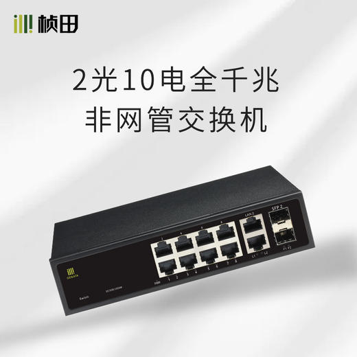 2光10电全千兆非POE网络交换机G1012L 商品图1