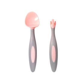 bbox勺子冰淇淋系列宝宝学吃饭训练弯头叉勺婴儿餐具辅食勺1-2岁