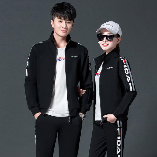 SP-XH1806情侣卫衣春秋款宽松三件套男装2020年新款潮男士休闲套装 商品图0