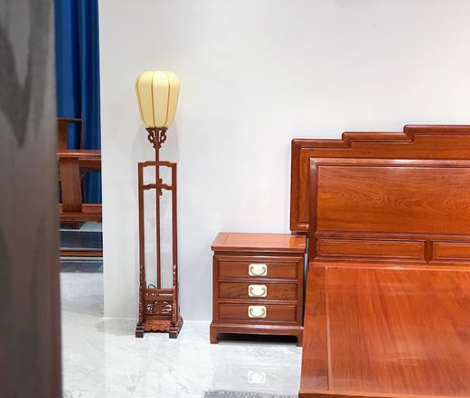 红桥红  家具严选  缅甸花梨（大果紫檀）  【220步步高升大脚高低床三件套】 商品图1