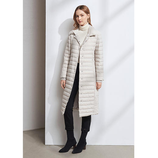 EITIE爱特爱冬季新款时尚简约百搭保暖轻薄直筒羽绒服外套女5811505 商品图2