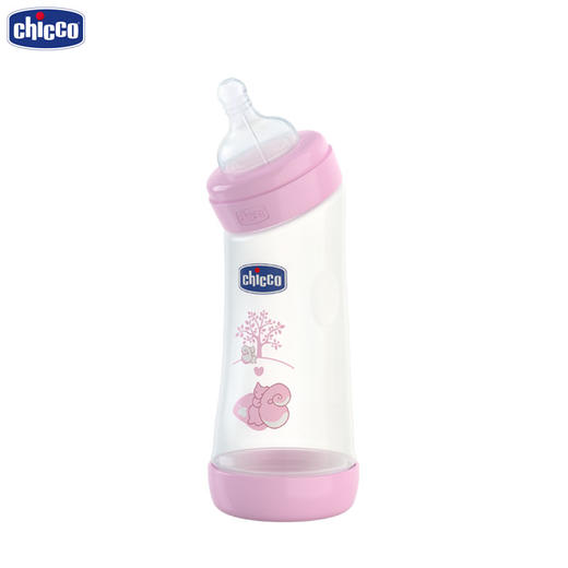 chicco智高宽口径防胀气PP弧形弯角奶瓶宝宝奶瓶 商品图1