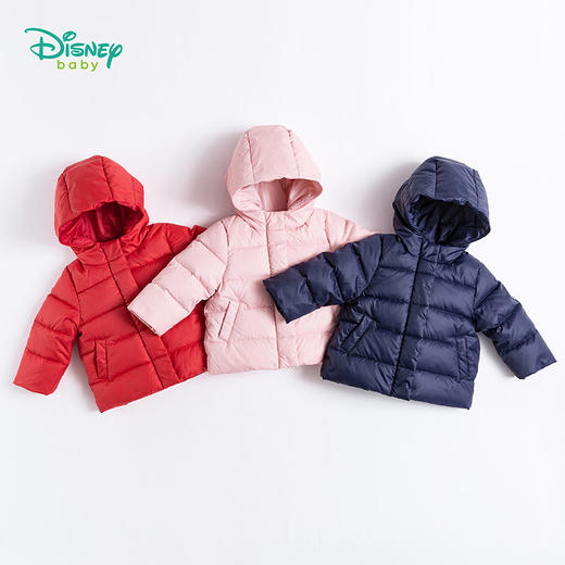 迪士尼(Disney)男女童加厚连帽羽绒服194S1282 商品图5