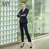 IWY/藏青色条纹长袖西装长裤套装C180-L+P179-L 商品缩略图4