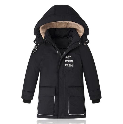 母婴用品-儿童羽绒服男童中长款韩版加厚中大童童装 商品图3