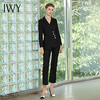 IWY/黑色长袖西装长裤套装C10407-B+P10407-B 商品缩略图2