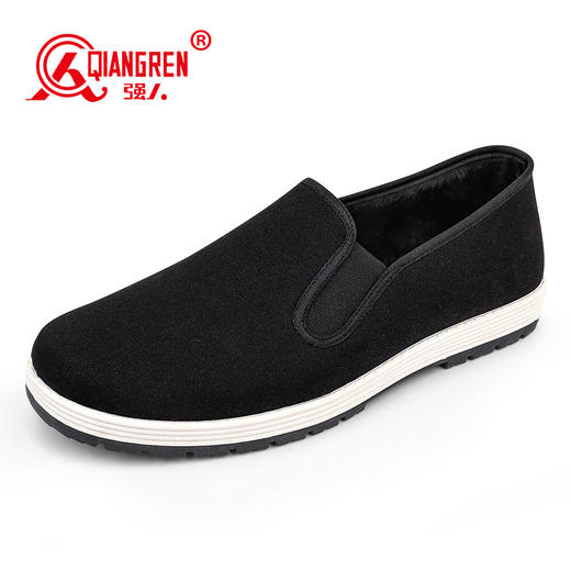强人3515加绒老布鞋男士休闲鞋橡胶底软底 商品图0
