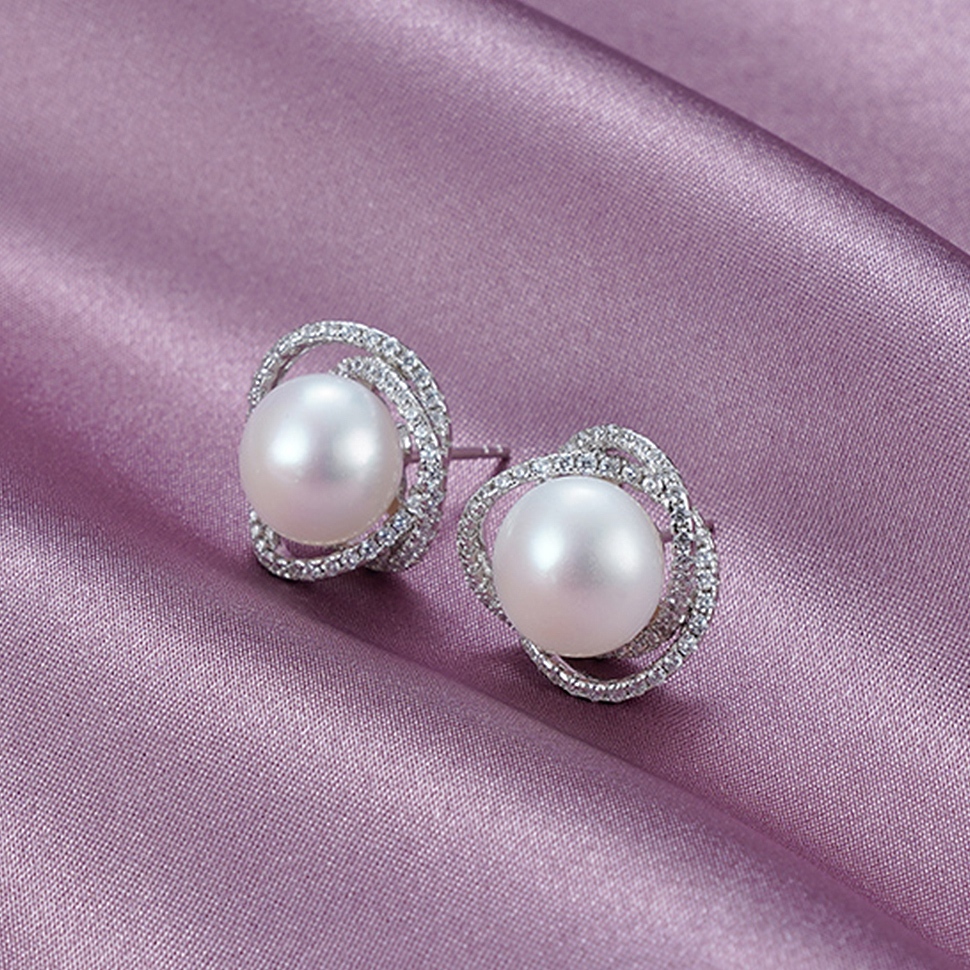 环环相扣-S925银珍珠耳钉【EM1126-XF】2010