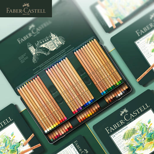 德国辉柏嘉 绿系列 “Pitt” 粉彩彩色铅笔 12/24/36/60色 商品图0