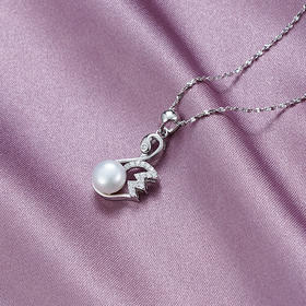 天鹅之意-S925银珍珠吊坠【PM1599-XF】(不含链）2010