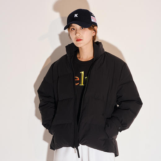 卡尔美秋冬新款面包服羽绒服女短款前短后长羽绒外套YR604011 商品图3