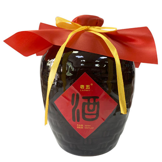 [白酒]鸡泽 老五牌 瓷坛酒39.6度500ml 商品图0