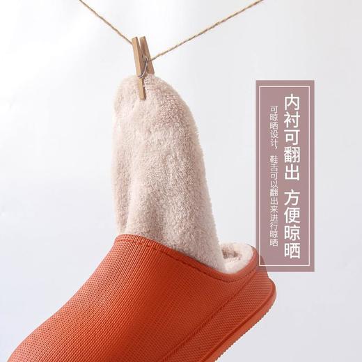 尺码偏小，建议拍大一码！【不怕水的棉拖鞋】 舒适保暖 防滑鞋底 防水耐脏 加厚鞋跟 易清洗鞋面 羊羔绒内胆  可拆晒 商品图3