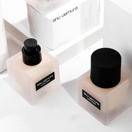植村秀 小方瓶粉底液 SHUUEMURA/shuuemura 羽纱清透持妆控油 35ml 商品图3