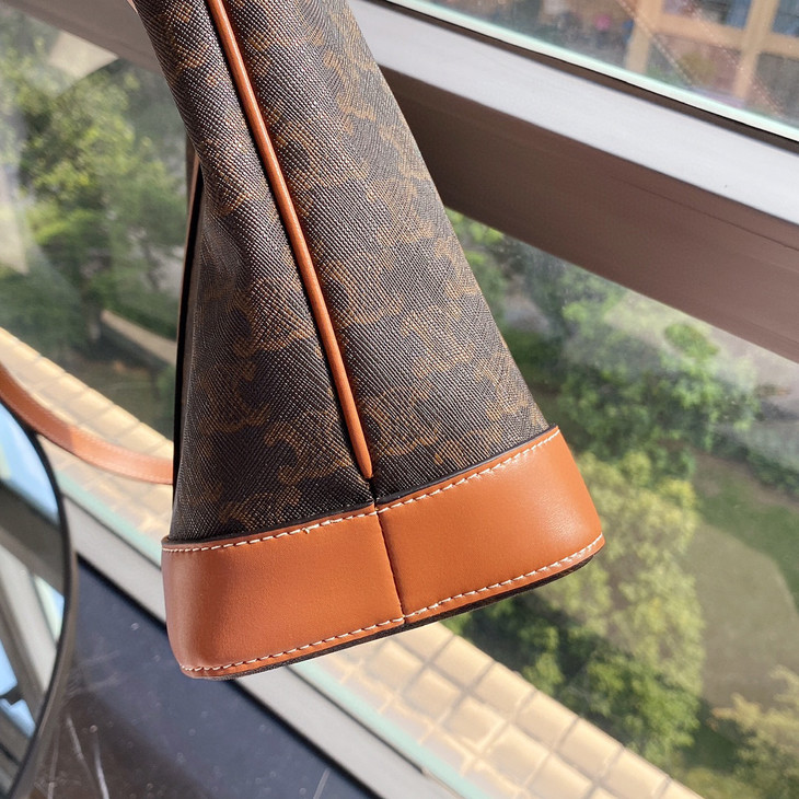 celine赛琳凯旋门老花系列水桶包国外进口专用面料渠道代工出品