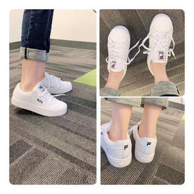 LA现货 最后3双 8码 Fila女士小白鞋 松糕厚底 休闲板鞋