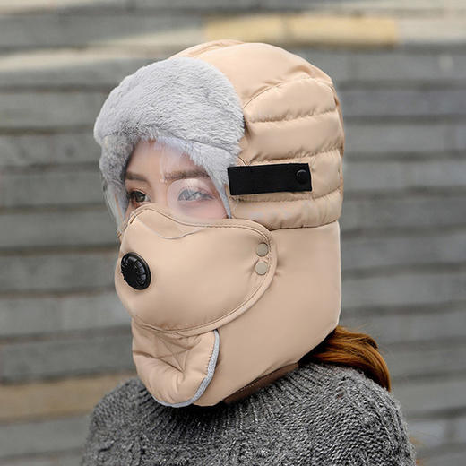 2020新款秋冬季骑车防寒防风帽男女户外保暖雷锋帽jj8746