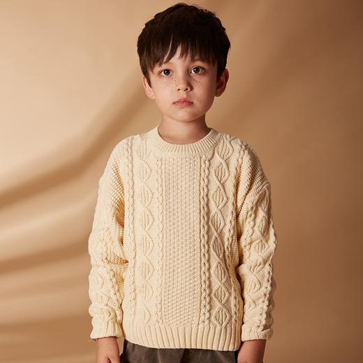 【100元任选10件】奶油系亲子款-温柔慵懒的多色圆领麻花毛衣~dzx801 商品图13