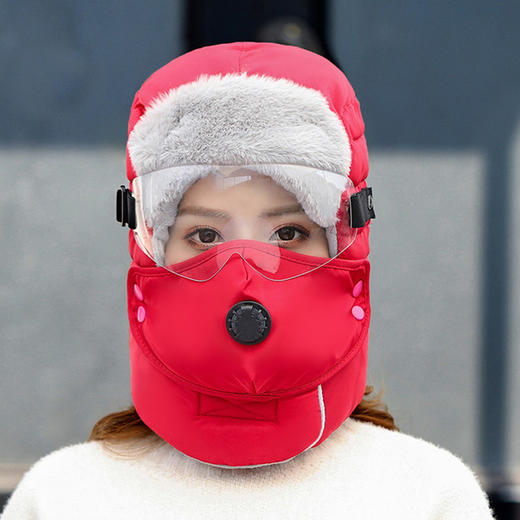 2020新款秋冬季骑车防寒防风帽男女户外保暖雷锋帽jj8746