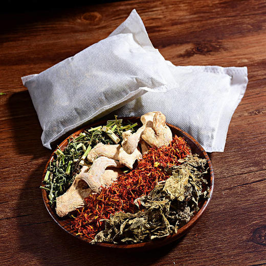 【艾草+藏红花+ 生姜90包】艾叶包足浴包老姜藏红花 商品图3