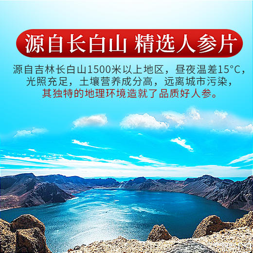 庄民 人参礼盒装 精选吉林长白山选用大颗粒人参切片2CM以上片型生晒参 可泡白人参酒送礼佳品年货好礼必备 商品图4