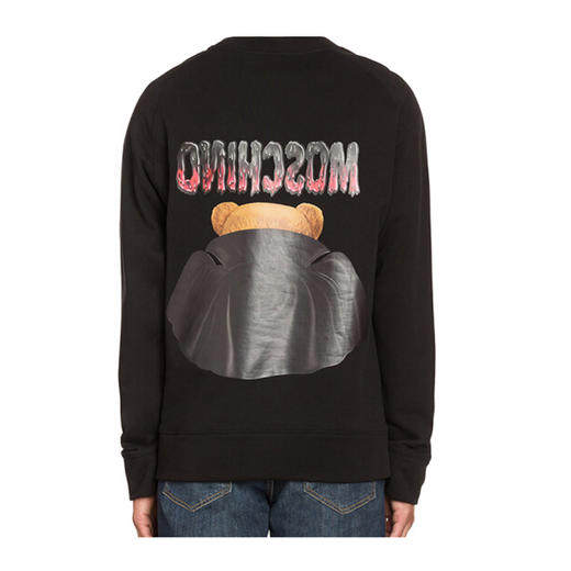 MOSCHINO 莫斯奇诺 黑色 长袖T恤衫卫衣 黑色 1719 0227 1555 商品图1