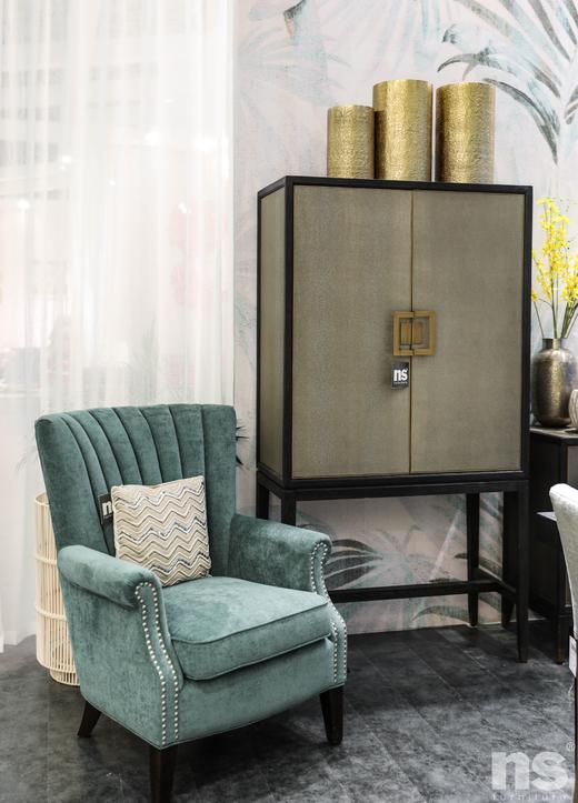 NS家居nsfurniture软包布艺单人沙发休闲椅NSCC-2221 KD 商品图3