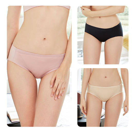 【梦之露-配裤】舒适中腰全棉底裆包臀效果好尽显迷人身姿_1601-01 商品图4