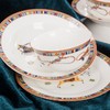 【餐具】-景德镇简约家用欧式 骨瓷碗盘组合  58头马到成功 商品缩略图1