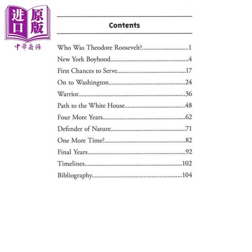 【中商原版】Who Was 系列 谁是西奥多·罗斯福 Who Was Theodore Roosevelt 儿童人物传记文学 平装 英文原版 7-12岁 商品图2