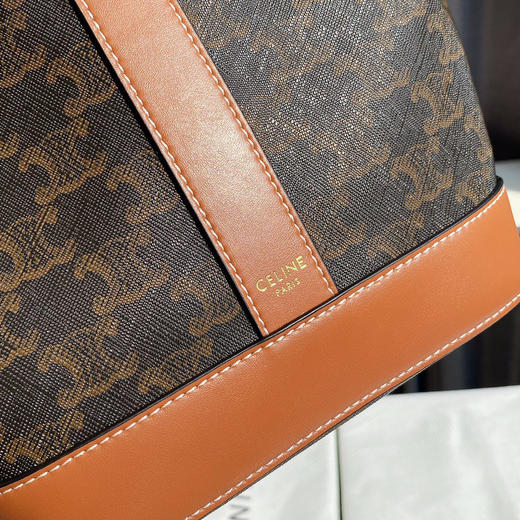 celine赛琳凯旋门老花系列水桶包国外进口专用面料渠道代工出品