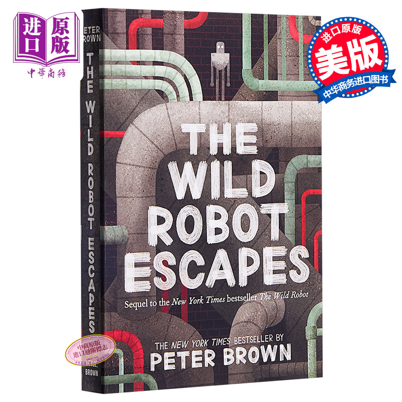 【中商原版】机器人的逃跑计划 英文原版 The Wild Robot Escapes Peter Brown