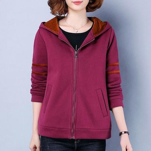 P-TTFS201010新款时尚气质休闲宽松连帽短款外套 商品图2