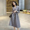 【服饰鞋包】女装时尚气质韩版修身风衣连衣裙女小香风裙子中长款 商品缩略图1